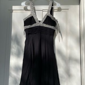 BASIX Black Label size 0 cocktail beaded dress